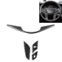 4 in 1 Car Carbon Fiber Steering Wheel Button Decorative Sticker for Cadillac xt5 2016-2017, Left and Right Drive Universal