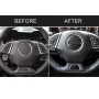 2 в 1 Car Углеродное волокно рулевое колесо декоративная наклейка для Chevrolet Camaro 2017-2019, левый и правый привод Universal