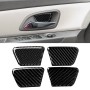 4 PCS Car Carbon Fiber Door Bowl Decorative Sticker for Chevrolet Cruze 2009-2015, Left and Right Drive Universal