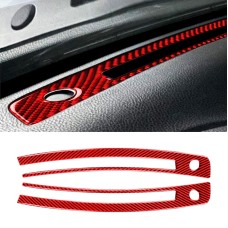 Car Carbon Carbon Fiber Central Control Intustraint Outlet Decorative Sticker для Subaru BRZ / Toyota 86 2013-2020, левый и правый привод Universal (красный)