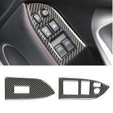 Углеродное волокно с карбоновым волокном, декоративная наклейка для Subaru BRZ / Toyota 86 2013-2017, правый привод (черный)