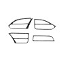 4 PCS Carbon Fiber Car Central Control Instrument Outlet Decorative Sticker for Tesla Model X, Suitable for Left Driving