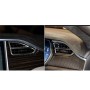 4 PCS Carbon Fiber Car Central Control Instrument Outlet Decorative Sticker for Tesla Model X, Suitable for Left Driving