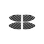 Carbon Fiber Car Inner Door Bowl Decorative Sticker for Toyota Old RAV4 2006-2013, Left and Right Drive Universal