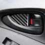 Carbon Fiber Car Inner Door Bowl Decorative Sticker for Toyota Old RAV4 2006-2013, Left and Right Drive Universal