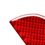 4 PCS / Set Carbon Fiber Car Inner Door Bowl Decorative Sticker for Toyota Corolla 2014-2018, Left and Right Drive Universal (Red)