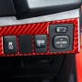 Углеродное волокно-фар выключатель декоративная наклейка для Toyota Corolla 2014-2018, правый привод (красный)