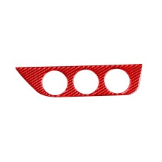 Carbon Fiber Car Air Conditioner Switch Panel A Decorative Sticker for Toyota Corolla 2014-2018, Right Drive (Red)