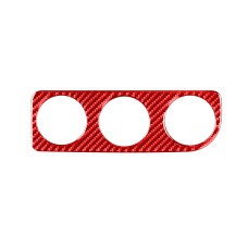 Углеродное волокно-кондиционер Переключатель B Панель B Декоративная наклейка для Toyota Corolla 2014-2018, левый привод (красный)