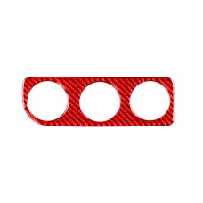 Углеродное волокно-кондиционер Переключатель B Панель B Декоративная наклейка для Toyota Corolla 2014-2018, правый привод (красный)