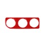Углеродное волокно-кондиционер Переключатель B Панель B Декоративная наклейка для Toyota Corolla 2014-2018, правый привод (красный)