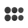 6 PCS / Set Carbon Fiber Car Seat Adjustment Button Panel Decorative Sticker for Mercedes-Benz B-Class 2019, Left and Right Drive Universal