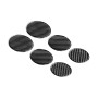 6 PCS / Set Carbon Fiber Car Seat Adjustment Button Panel Decorative Sticker for Mercedes-Benz B-Class 2019, Left and Right Drive Universal