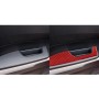 4 PCS / Set Carbon Fiber Car Door Armrest Panel Decorative Sticker for Toyota Tundra 2014-2018, Left and Right Drive Universal (Red)