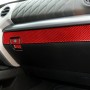 3 PCS / Set Carbon Fiber Car Co-pilot Glove Box Decorative Sticker for Toyota Tundra 2014-2018, Left Drive (Red)