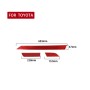 3 PCS / Set Carbon Fiber Car Center Console Strip Decorative Sticker for Toyota Tundra 2014-2018, Left Drive (Red)