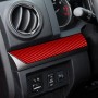 3 PCS / Set Carbon Fiber Car Center Console Strip Decorative Sticker for Toyota Tundra 2014-2018, Left Drive (Red)