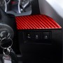 3 PCS / Set Carbon Fiber Car Center Console Strip Decorative Sticker for Toyota Tundra 2014-2018, Left Drive (Red)