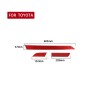 3 PCS / Set Carbon Fiber Car Center Console Strip Decorative Sticker for Toyota Tundra 2014-2018, Right Drive (Red)