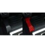 2 PCS / Set Carbon Fiber Car Central Control Gear Trim Decorative Sticker for Toyota Tundra 2014-2018, Left and Right Drive Universal (Red)