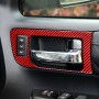 4 PCS / Set Carbon Fiber Car Door Inner Handle Decorative Sticker for Toyota Tundra 2014-2018, Right Drive (Red)