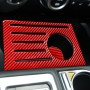 2 ПК / установка углеродного волокна CAR Central Control Box Slot Blot Mat Decorative Sticker для Toyota Tundra 2014-2018, левый и правый привод Universal (красный)