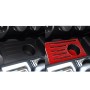 2 ПК / установка углеродного волокна CAR Central Control Box Slot Blot Mat Decorative Sticker для Toyota Tundra 2014-2018, левый и правый привод Universal (красный)