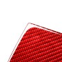 Carbon Fiber Car Rear Exhaust Air Outlet Anti-kick Panel Decorative Sticker for Toyota Tundra 2014-2018, Left and Right Drive Universal (Red)