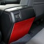 Carbon Fiber Car Rear Exhaust Air Outlet Anti-kick Panel Decorative Sticker for Toyota Tundra 2014-2018, Left and Right Drive Universal (Red)