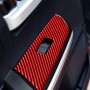 4 PCS / Set Carbon Fiber Car Glass Lift Switch Ring Decorative Sticker for Toyota Tundra 2014-2018, Left Drive (Red)