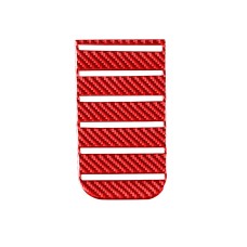 Carbon Fiber Car Armrest Box Slot Pad Decorative Sticker for Toyota Tundra 2014-2018, Left and Right Drive Universal (Red)