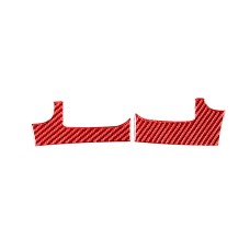 2 PCS / Set Carbon Fiber Car Dashboard Air Outlet Decorative Sticker for Toyota Tundra 2014-2018, Right Drive (Red)