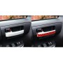 4 PCS / Set Carbon Fiber Car Inner Handle Decorative Sticker for Toyota Tundra 2014-2018, Left and Right Drive Universal(Red)