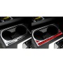 3 PCS / Set Carbon Fiber Car Central Control Cup Holder Decorative Sticker for Toyota Tundra 2014-2018, Right Drive (Red)