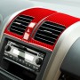 3 PCS Set for Honda CRV 2007-2011 Carbon Fiber Car Central Control Air Outlet Panel Decorative Sticker, Left and Right Drive Universal (Red)