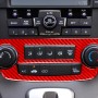 2 ПК, установленные для Honda CRV 2007-2011 Carbon Fiber Car Central Control CD-выключатель, декоративная наклейка, левый и правый привод Universal (красный)