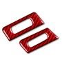 5 PCS Set for BMW 3 Series E90 High Matching Carbon Fiber Car Air Outlet Decorative Sticker, Left and Right Drive Universal(Red)