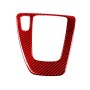 For BMW 3 Series E90 Carbon Fiber Car Gear Position Panel Decorative Sticker, Left Drive (Red)