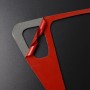 For BMW 3 Series E90 Carbon Fiber Car Gear Position Panel Decorative Sticker, Left Drive (Red)