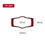 For BMW 3 Series E90 Carbon Fiber Car Headlight Switch Decorative Sticker, Left and Right Drive Universal (Red)