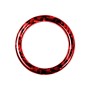 For BMW 3 Series E90 Carbon Fiber Car One-button Start Decorative Sticker, Left and Right Drive(Red)