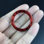 For BMW 3 Series E90 Carbon Fiber Car One-button Start Decorative Sticker, Left and Right Drive(Red)