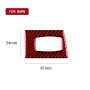 For BMW 3 Series E90 Carbon Fiber Car Ignition Switch Key Hole Decoration Sticker, Left Drive (Red)