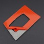 For BMW 3 Series E90 Carbon Fiber Car Ignition Switch Key Hole Decoration Sticker, Left Drive (Red)