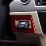 For BMW 3 Series E90 Carbon Fiber Car Ignition Switch Key Hole Decoration Sticker, Left Drive (Red)