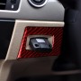 For BMW 3 Series E90 Carbon Fiber Car Ignition Switch Key Hole Decoration Sticker, Right Drive (Red)