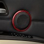 2 ПК, установленные для BMW 3 Series E90 Углеродного волокнистого автомобильного круга, декоративная наклейка (красный)
