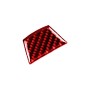 For BMW 3 Series E90 Little B Version Carbon Fiber Car Steering Wheel Decorative Sticker (Red)