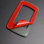 5 PCS Set For BMW 3 Series E90 Carbon Fiber Car Left Drive Window Lift Panel Decorative Sticker, Diameter: 35.8cm (Red)