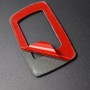 5 PCS Set For BMW 3 Series E90 Carbon Fiber Car Right Drive Window Lift Panel Decorative Sticker, Diameter: 35.8cm (Red)